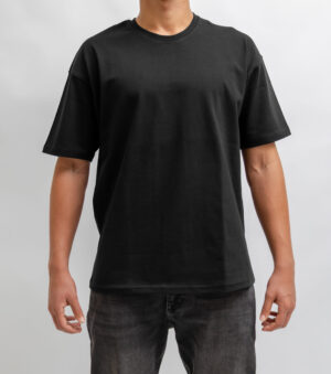Unisex Oversized Black T-Shirt – Ultra-Soft Interlock Fabric, Comfortable Fit, High Quality Material For Men's & Woman's